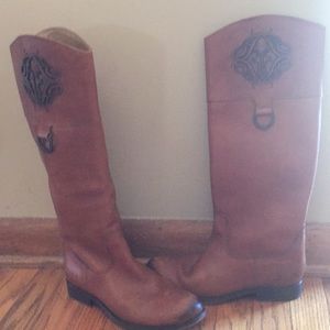 Frye Melissa logo boot